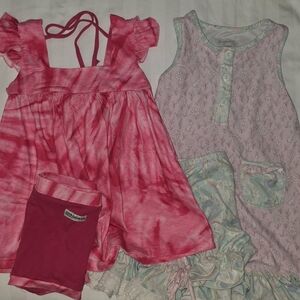 Little Fashionista Tunic With Shorties & Sweethoney Bunny Lounge Set.